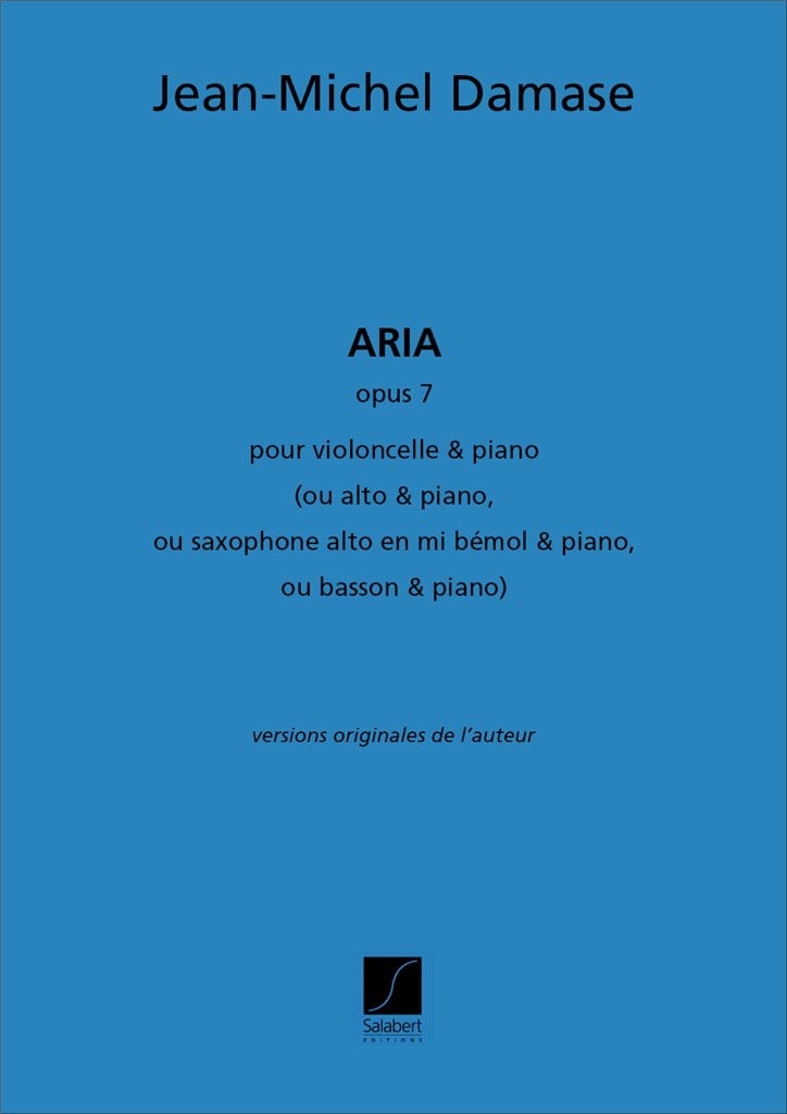 Aria Opus 7 pour violoncelle et piano